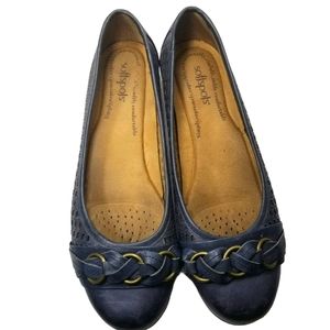 Softspots Posie Laser Navy Blue Flat sz 10M